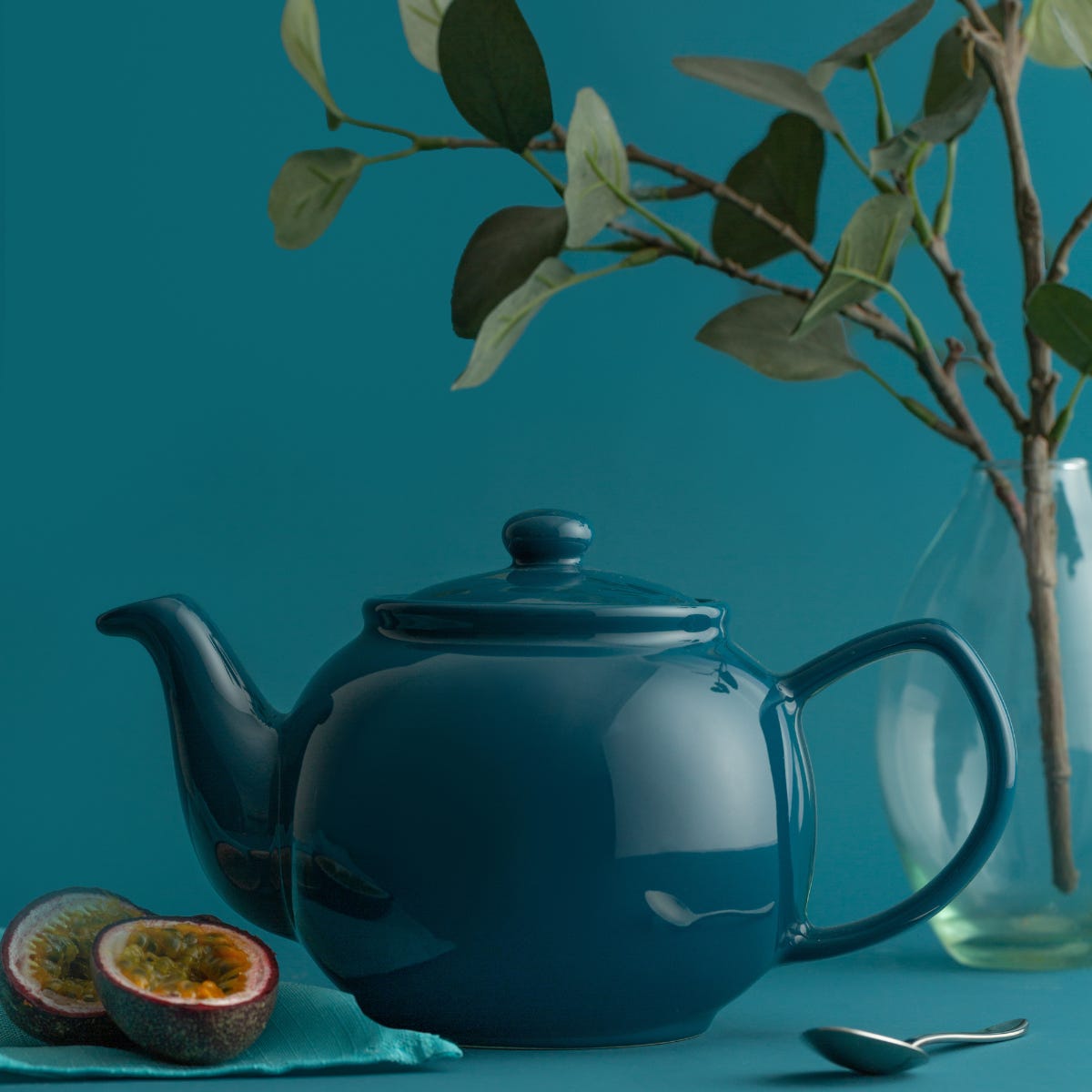 Teal Blue 2 Cup Teapot