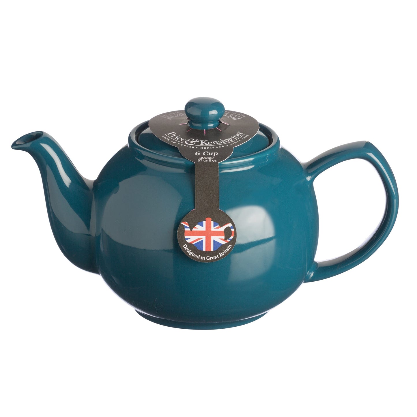Teal Blue 6 Cup Teapot