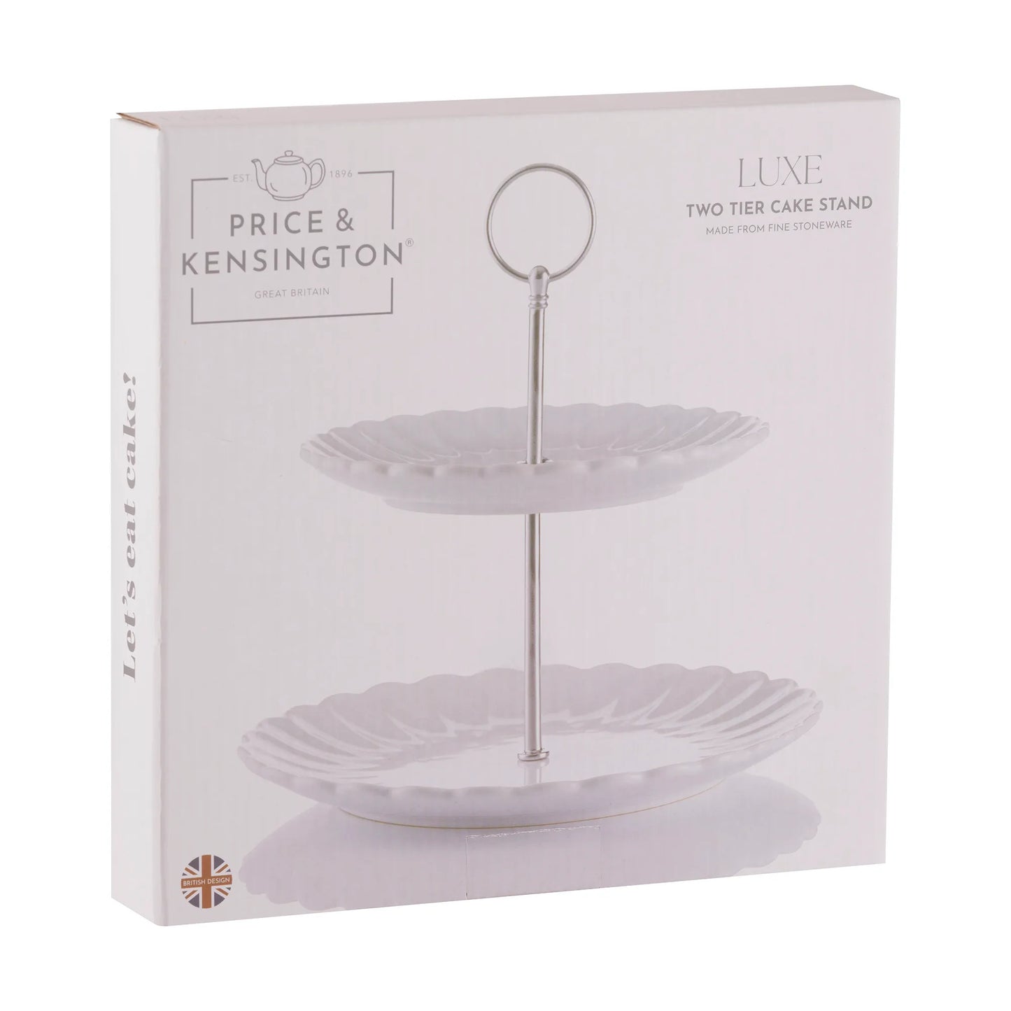 Luxe 2 Tier Cake Stand White