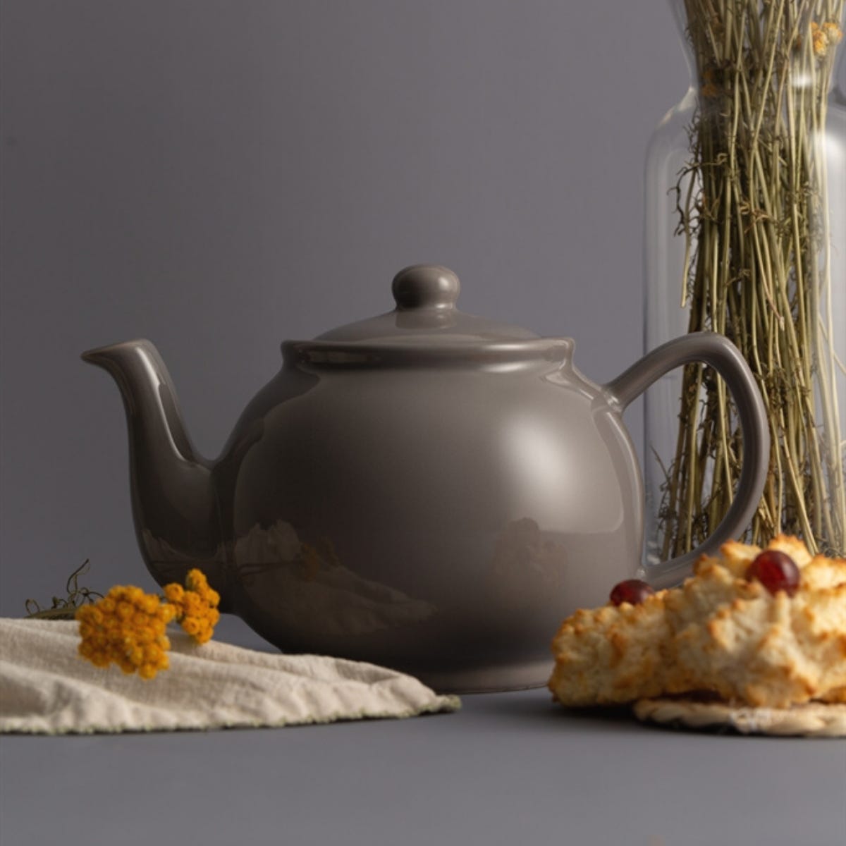 Charcoal 6 Cup Teapot