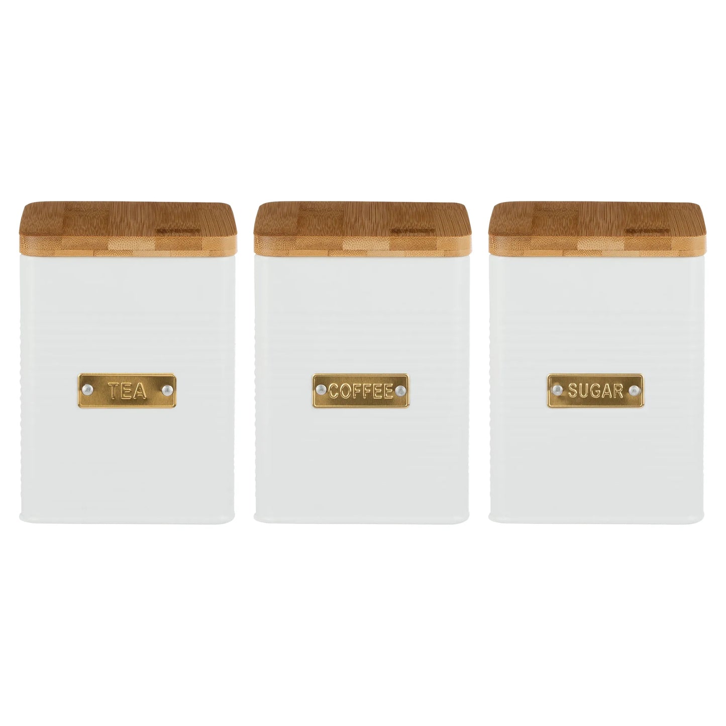 Typhoon Otto Square White Sugar Storage Tin