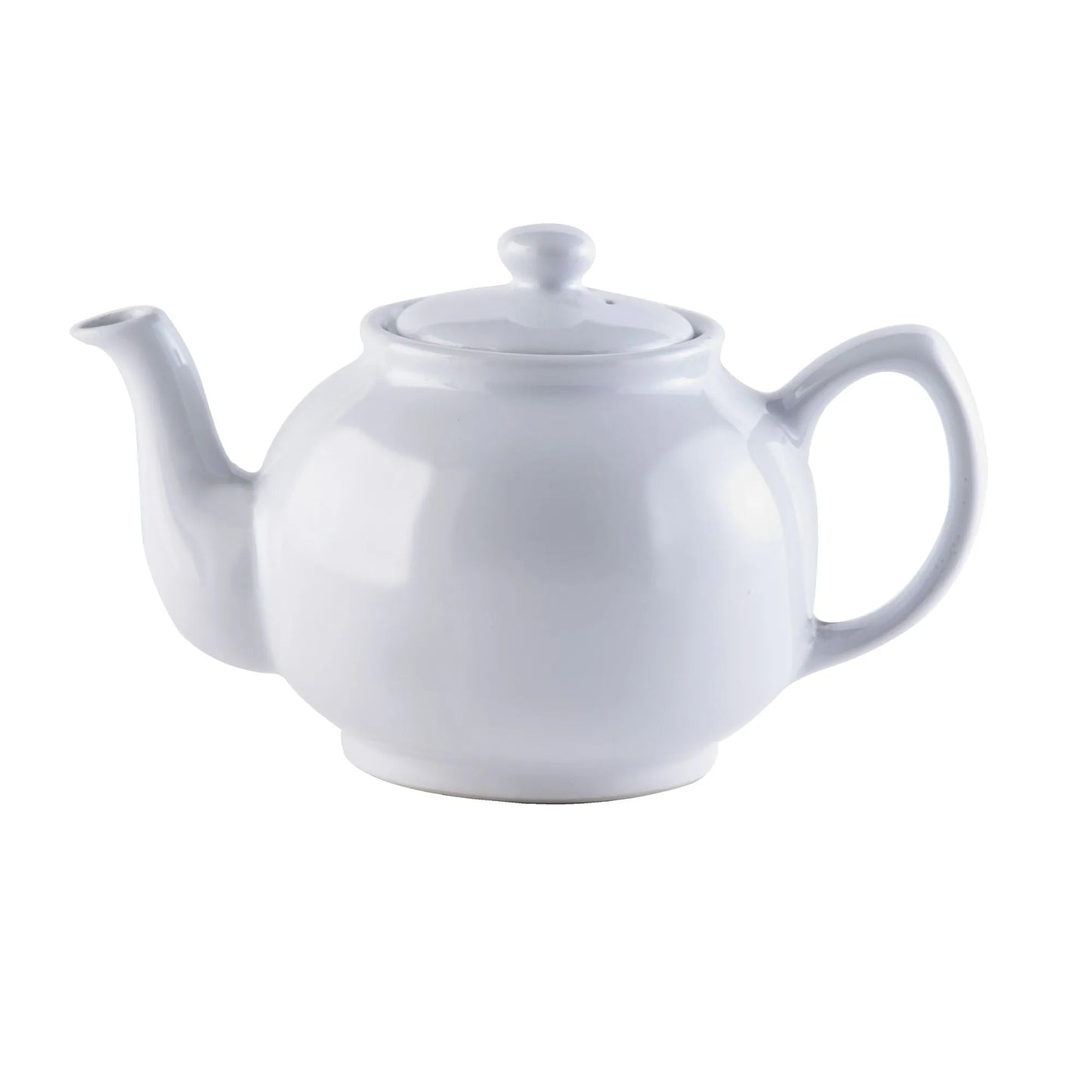 White 6 Cup Teapot