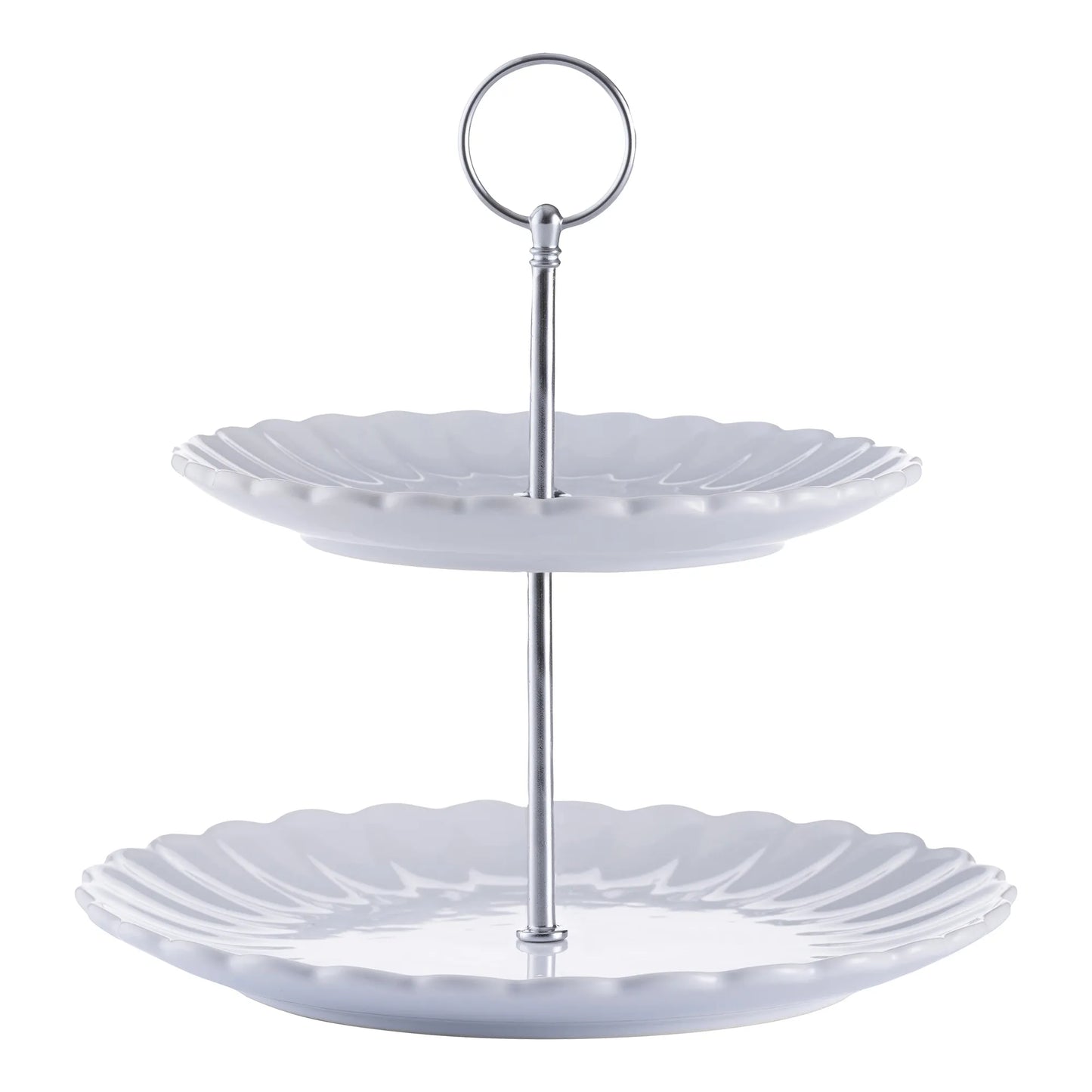 Luxe 2 Tier Cake Stand White