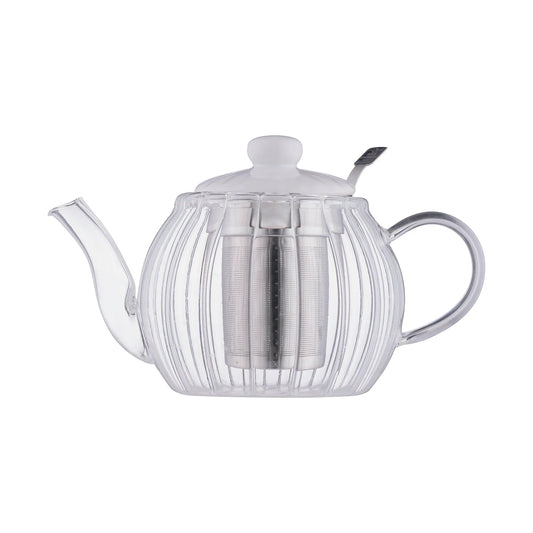 Luxe Glass Teapot White 1 Liter