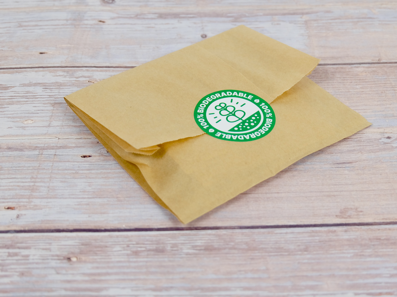 Katahdin Mountain Sunrise Tea empty teabags in a paper bag