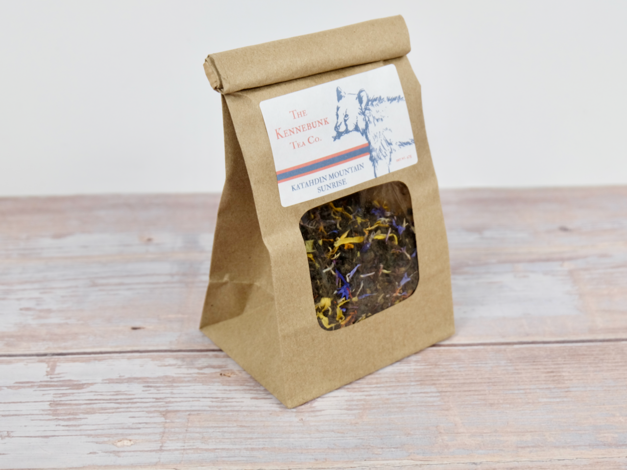 Katahdin Mountain Sunrise Tea loose leaf tea in a small refill bag