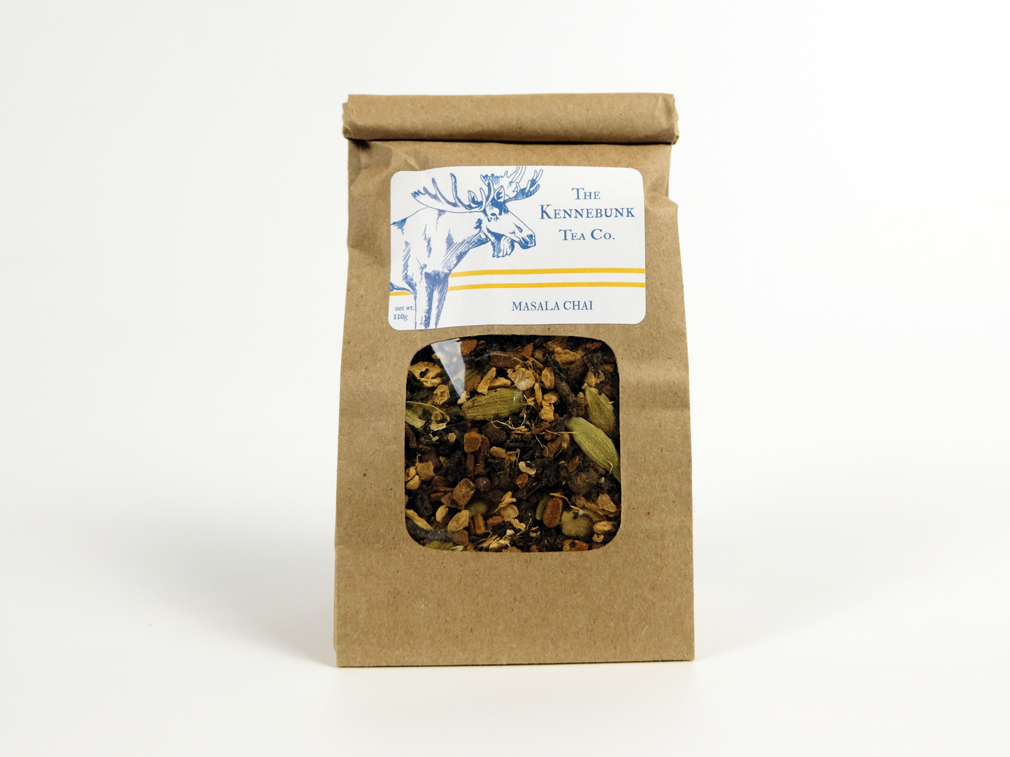Masala Chai loose leaf tea with a large refill tea bag