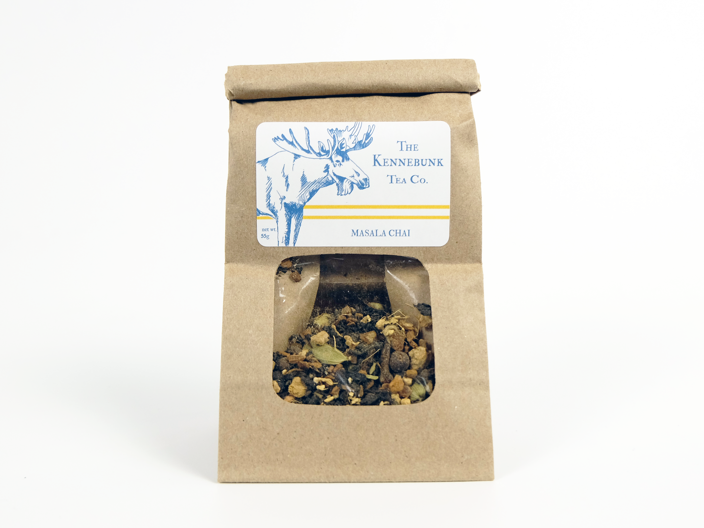 Masala Chai loose leaf tea with a small refill tea bag
