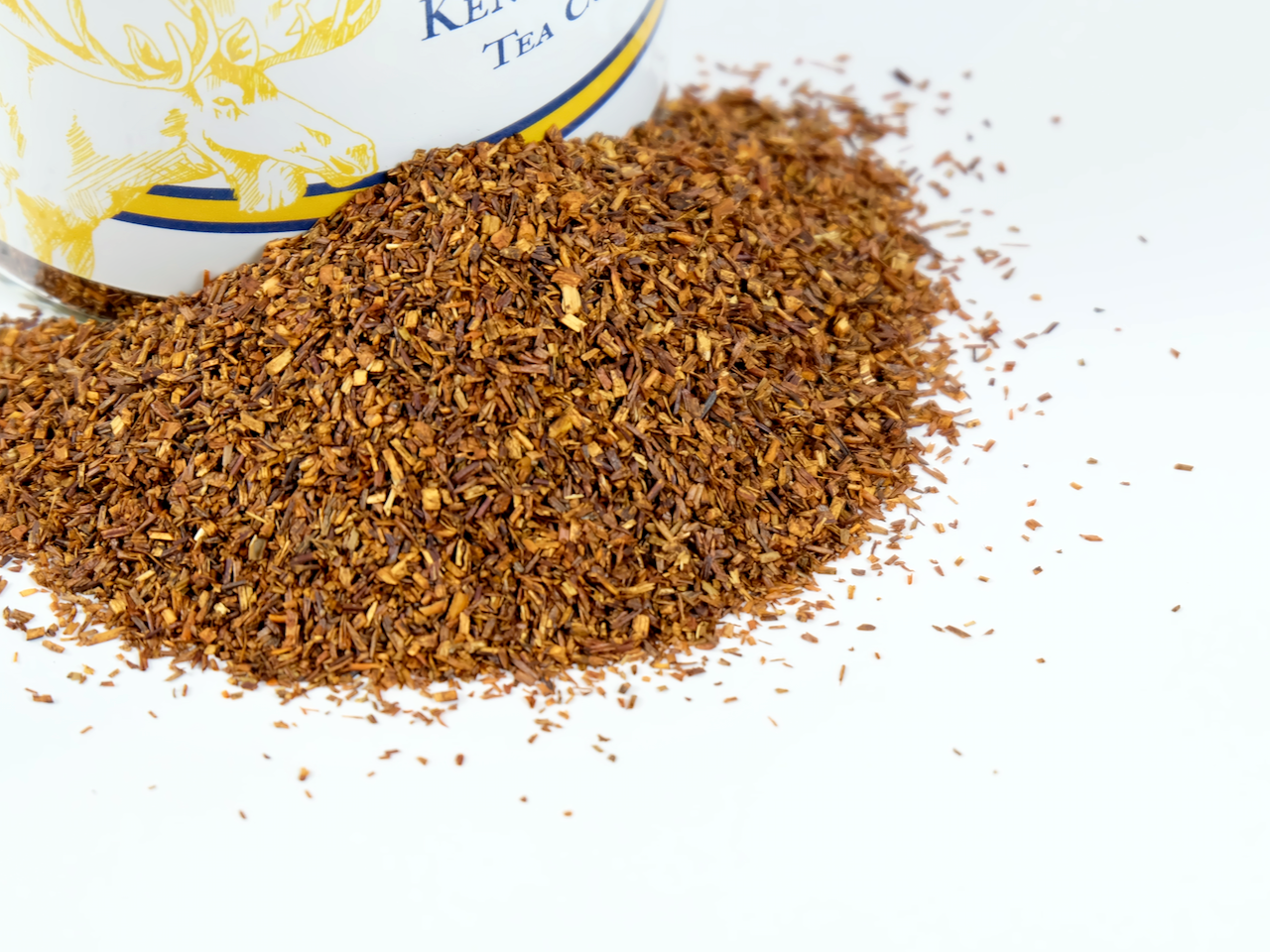 Organic Rooibos loose leaf tea, close-up