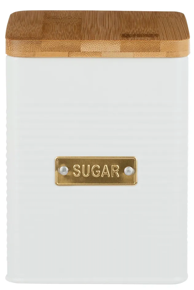 Typhoon Otto Square White Sugar Storage Tin